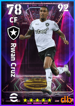 Rwan Cruz — CF, OVR 78, MAX 92