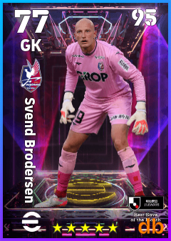 Svend Brodersen — GK, OVR 77, MAX 95