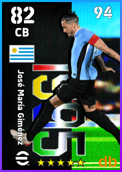 José María Giménez — CB, OVR 82, MAX 94
