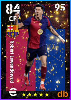 Robert Lewandowski — CF, OVR 84, MAX 95