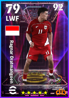 Ragnar Oratmangoen — LWF, OVR 79, MAX 92
