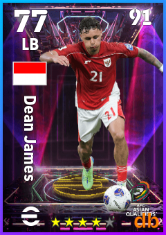 Dean James — LB, OVR 77, MAX 91