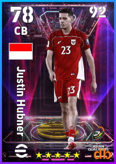 Justin Hubner — CB, OVR 78, MAX 92