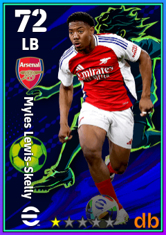 Myles Lewis-Skelly — LB, OVR 72, MAX 72