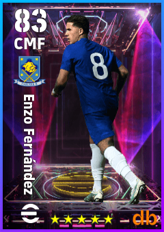 Enzo Fernández — CMF, OVR 83, MAX 83