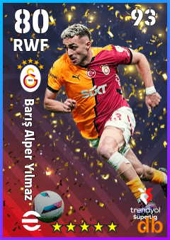 Barış Alper Yılmaz — RWF, OVR 80, MAX 93