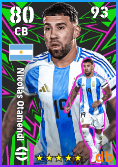 Nicolás Otamendi — CB, OVR 80, MAX 93