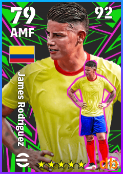 James Rodríguez — AMF, OVR 79, MAX 92