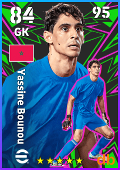 Yassine Bounou — GK, OVR 84, MAX 95