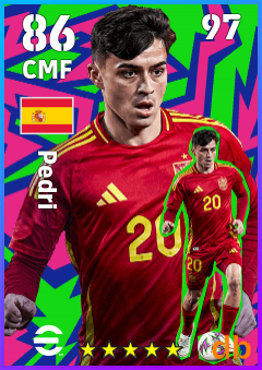 Pedri eFootball player card