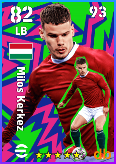 Milos Kerkez — LB, OVR 82, MAX 93