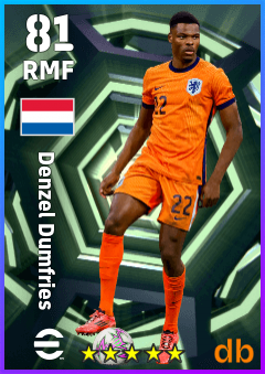 Denzel Dumfries eFootball player card