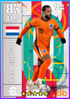 Memphis Depay eFootball player card