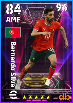 Bernardo Silva — AMF, OVR 84, MAX 96
