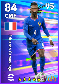 Eduardo Camavinga — CMF, OVR 84, MAX 95