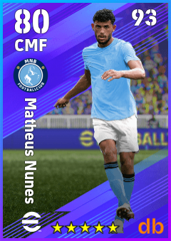 Matheus Nunes — CMF, OVR 80, MAX 93