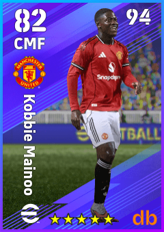 Kobbie Mainoo — CMF, OVR 82, MAX 94