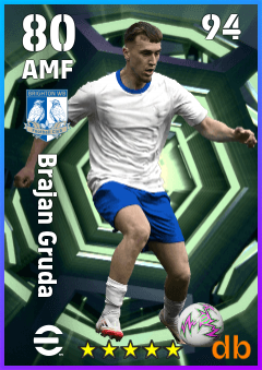 Brajan Gruda — AMF, OVR 80, MAX 94