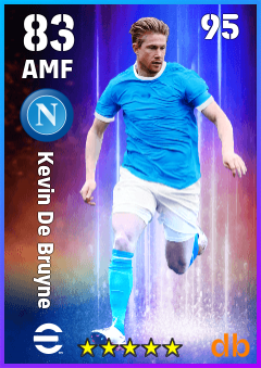 Kevin De Bruyne — AMF, OVR 83, MAX 95