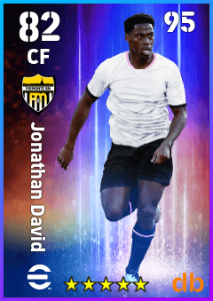 Jonathan David — CF, OVR 82, MAX 95