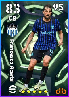 Francesco Acerbi — CB, OVR 83, MAX 95