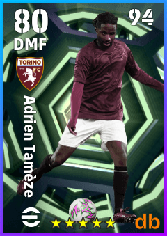Adrien Tamèze — DMF, OVR 80, MAX 94