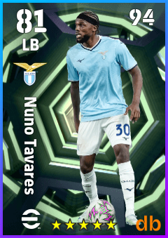 Nuno Tavares — LB, OVR 81, MAX 94