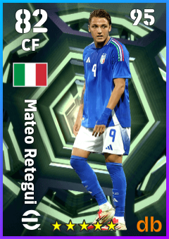 Mateo Retegui — CF, OVR 82, MAX 95