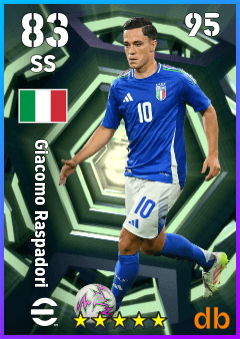 Giacomo Raspadori — SS, OVR 83, MAX 95