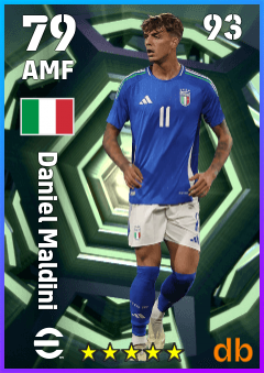 Daniel Maldini — AMF, OVR 79, MAX 93