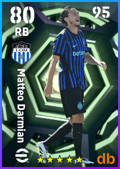 Matteo Darmian — RB, OVR 80, MAX 95