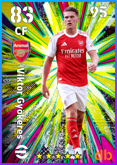 Viktor Gyökeres — CF, OVR 83, MAX 95