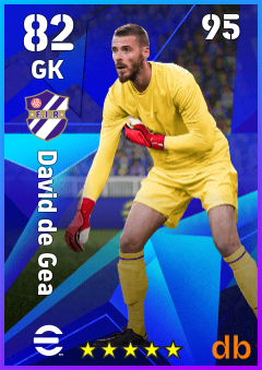 David de Gea — GK, OVR 82, MAX 95