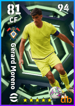 Gerard Moreno — CF, OVR 81, MAX 94