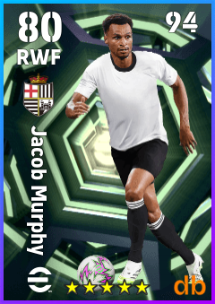 Jacob Murphy — RWF, OVR 80, MAX 94