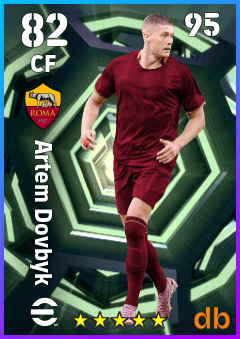 Artem Dovbyk — CF, OVR 82, MAX 95