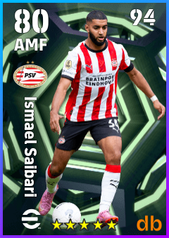 Ismael Saibari — AMF, OVR 80, MAX 94
