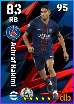Achraf Hakimi — RB, OVR 83, MAX 95