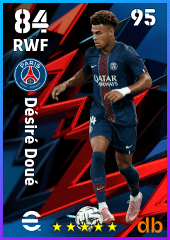 Désiré Doué — RWF, OVR 84, MAX 95