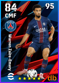 Warren Zaïre-Emery — CMF, OVR 84, MAX 95