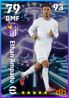 Ethan Ampadu — DMF, OVR 79, MAX 93