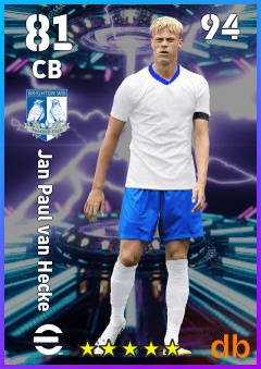 Jan Paul van Hecke — CB, OVR 81, MAX 94