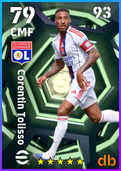 Corentin Tolisso — CMF, OVR 79, MAX 93