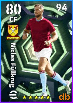 Niclas Füllkrug — CF, OVR 80, MAX 94