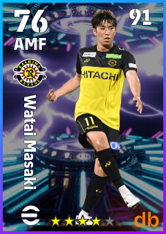 Watai Masaki — AMF, OVR 76, MAX 91