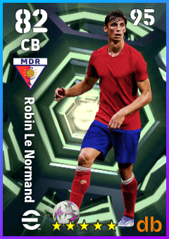 Robin Le Normand — CB, OVR 82, MAX 95