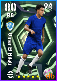 Omar El Hilali — RB, OVR 80, MAX 94