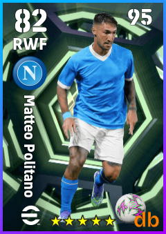 Matteo Politano — RWF, OVR 82, MAX 95