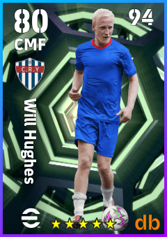 Will Hughes — CMF, OVR 80, MAX 94