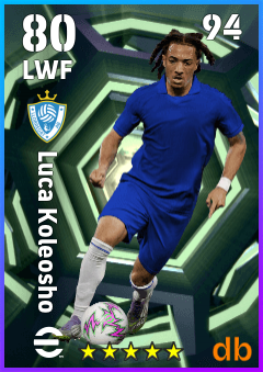 Luca Koleosho — LWF, OVR 80, MAX 94